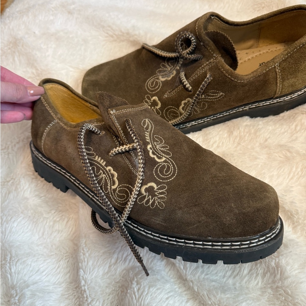 Brown Lederhosen Men's Shoes